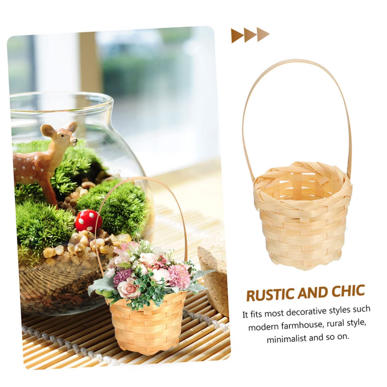 竹製収納バスケット5つ